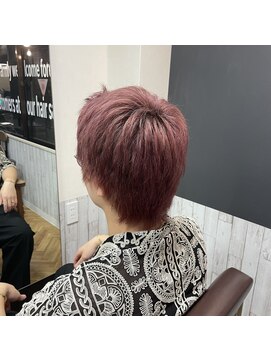 ビー オン ディー ヘア 池袋(BonD hair) メンズピンクカラー【池袋/髪質改善/ハイライト】