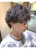 ウルフマッシュ緩め波巻きスパイラルパーマ
