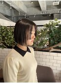 切りっぱなし　ミニボブ