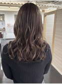 マロンベージュロングレイヤー