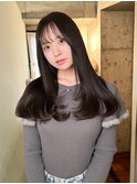【諒】ローレイヤーカット髪質改善ストレートシースルーバング