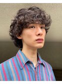 海外ボーイ風くせ毛パーマ無造作パーママッシュウルフ