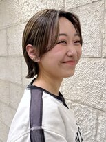 ハピネス 河原町店(Happiness)&nbsp;切りっぱなしボブ　顔まわりカット　京都美容室　進詩織