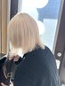 ２回目以降☆カット＋ブリーチカラー＋ケア　TR￥25300→￥19800