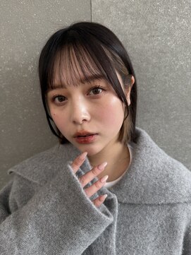 ロンドプランタン 恵比寿(Lond Printemps) ミニウルフレイヤーカット顔周りカット前髪カット韓国ボブ
