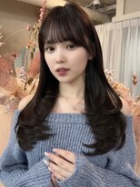 ユニ 表参道(uni)&nbsp;#38/韓国/韓国風/レイヤーカット/後れ毛/くびれヘア/前髪/表参道