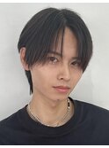 ナチュラルコンマバングヘア