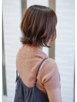 ムゥフ ヘアーアンドアイラッシュ(mouf hair&eyelash)&nbsp;外ハネニュアンス×レイヤーボブ