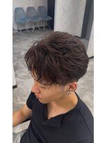 オム ブランシェ(HOMME BLANCHE’)&nbsp;【KAZUKI】ブラウンフェザーパーマ