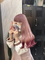 ヴァイス 渋谷店(VAICE)&nbsp;ピンクカラー/ペールピンク/裾カラー