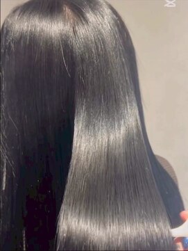 ヘアー ワークス ボナ 前橋店(HAIR WORKS bona.) 光を反射する、究極の鏡面仕上◎うるツヤストレートロング
