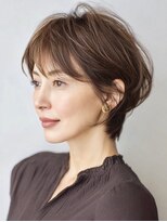 ハーツ(Heart's)&nbsp;大人ショート　白髪ぼかし　脱白髪染め　ハイライト40代50代60代