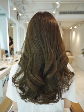 アース 市川店(HAIR & MAKE EARTH) 20代30代◎冬の韓国風ロングレイヤー×暗髪