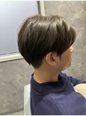 オリーブアッシュ　センターパート