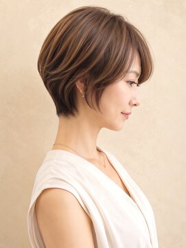 アビリタ(abilita) ショート 丸みショート 大人ボブ 透明感カラー 髪質改善 40代
