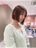 ボブ/切りっぱなしボブ/ナチュラルカラー
