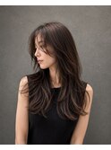大人ハイレイヤーくびれロング