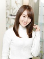 ルルディ バイ アフロディーテ銀座(luludi by APHRODITE) グレージュカラー/シルキーベージュ/斜めバング/銀座/髪質改善