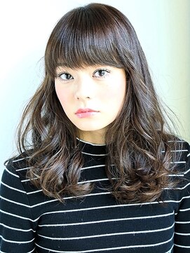 ヘアメイク フレンシア(hair make flencia) ラフにゆれるセミロングウェーブ