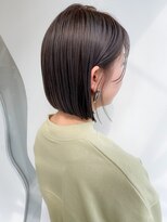 モリオ フロム ロンドン 大宮2号店(morio from London)&nbsp;【なかじま ひびき】アッシュグレージュ×切りっぱなしボブ