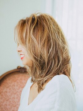 プロデュース 相模原店(Produce) ヌーディーカラー♪無造作カール☆くびれセミディ