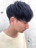 レーヴ(Reve)&nbsp;men's前下がりマッシュレイヤー×blue lavender color【レーヴ】