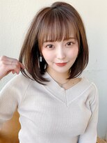 大人かわいいエギョモリ ミルクティーブラウン ひし形シルエット