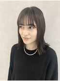 〈お客様スタイル〉切りっぱなし/アッシュ/透明感カラー