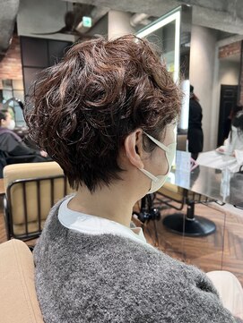 ベイショア(Bay Shore NY) ［BayShore］マッシュ×白髪ぼかしハイライト×パーマ