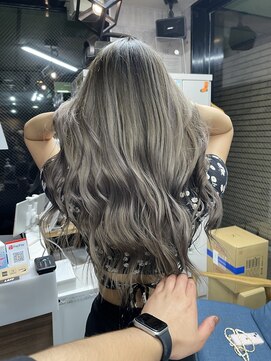 ラフ(LAFF) #バレイヤージュ#グレージュカラー#ボブウルフ#ココアベージュ