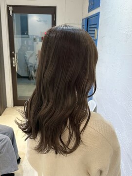 アジールヘア 池袋東口店(agir hair) イルミナ透明感オリーブベージュカラー