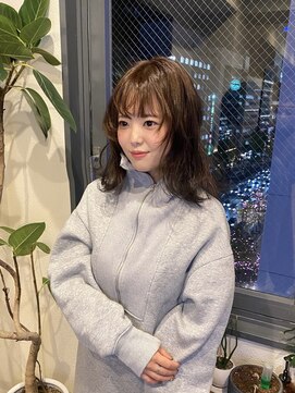 ジル ヘアデザイン ナンバ(JILL Hair Design NAMBA) 顔周り／レイヤーカット／ウルフ／グレージュ／抜け感／髪質改善