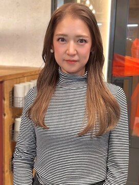 アトリエ(atelier.) ハイトーンベージュ ロング 艶トリートメント マロンベージュ