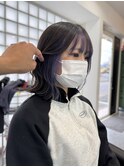 インナーカラーシルバーラベンダー