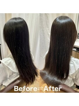 プールブー(PourVous) 朝のセットが楽に！郡山市で髪質改善と縮毛矯正