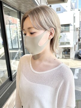 リグリー(regree) ウルフレイヤー/くびれショート/ハイトーンカラー/髪質改善