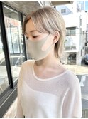 ウルフレイヤー/くびれショート/ハイトーンカラー/髪質改善