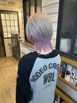 ヘアーアンドリラックス アミエ(hair&relax amie)&nbsp;シルバーホワイト×ラベンダーピンク