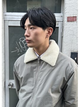 丹 流れるパーマ