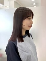 ハピネス 西大寺店(Happiness)&nbsp;ミディアムレイヤー／ミディアム／伸ばしかけスタイル／顔まわり