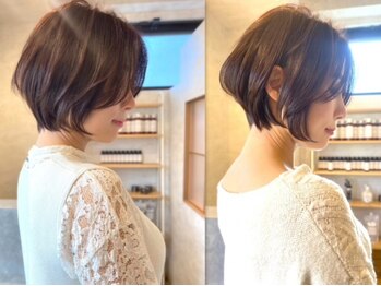 ストーリーエレット 長野2号店(STORY:E elet)の写真/大人女性の魅力UPなショートカット/ボブならお任せ*どの角度でも美しいカット技術で精錬された印象に[長野]