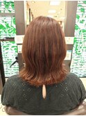 艶カラー×オレンジブラウン