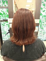 クリック 鎌取店 艶カラー×オレンジブラウン