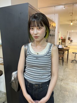 ヌープヘアーアイス(NUUP.hair ici) ◎大人可愛いインナーカラー×レイヤーボブ