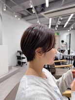 シー 自由が丘(sii.)&nbsp;前下がりショートボブ×ナチュラルブラウン