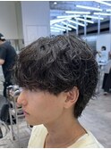 渋谷シャドウパーマ無造作パーマメンズマッシュ