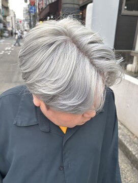 メンズサロンロス(LOSS) ホワイトシルバー