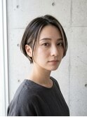 刈り上げショートボブ/フェイスフレーミングカラー/耳かけ