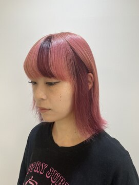 アッシュ 戸塚店(Ash) 戸塚◇ピンクベージュ×インナーカラー/ミディアム