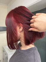 マロ(MALo) ブリーチなしWカラー チェリーレッド ワインレッド